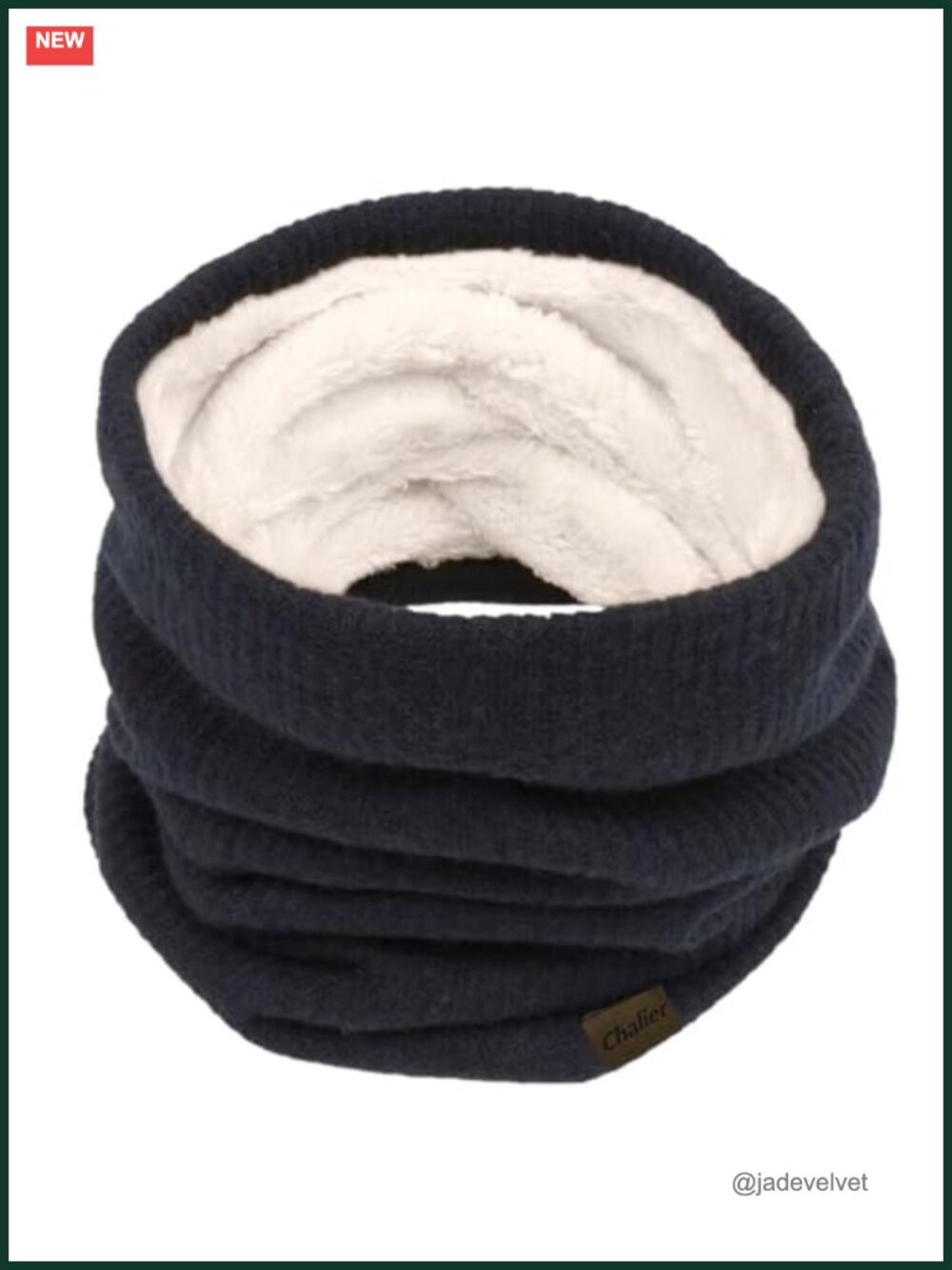 Fleece Lined Infinity Scarf Neck Warmer Winter Loop Wrap